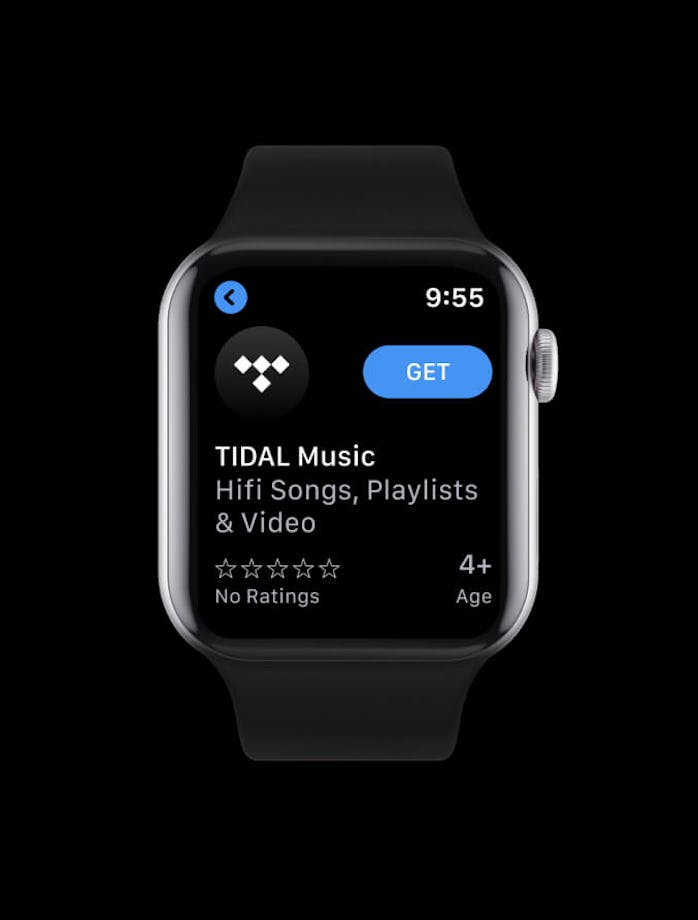 Music streaming service Tidal has released an app for the Apple Watch.