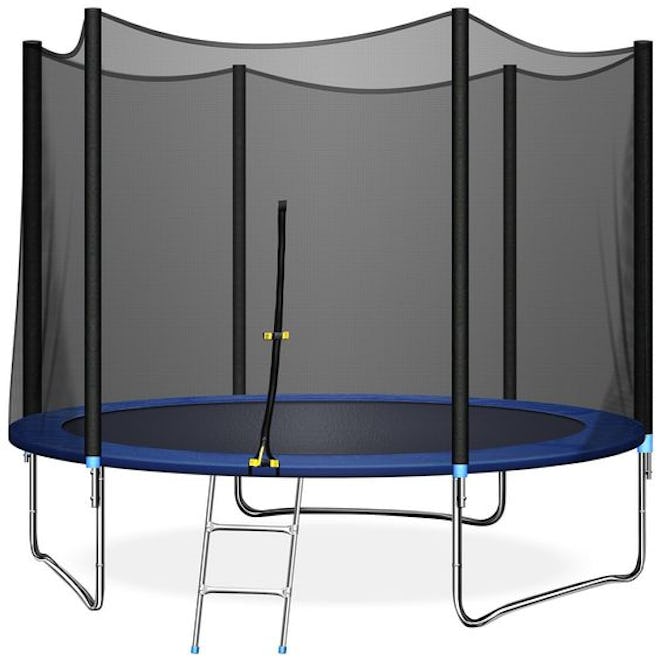 TRIPLE TREE 10 FT Trampoline with Safe Enclosure Net