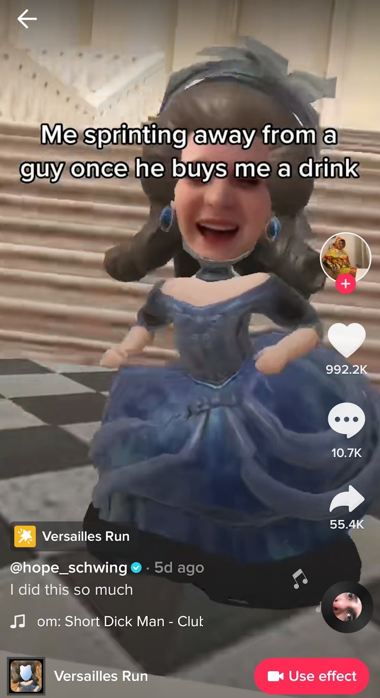 The best Versailles Run TikTok filter memes include jokes about going out.