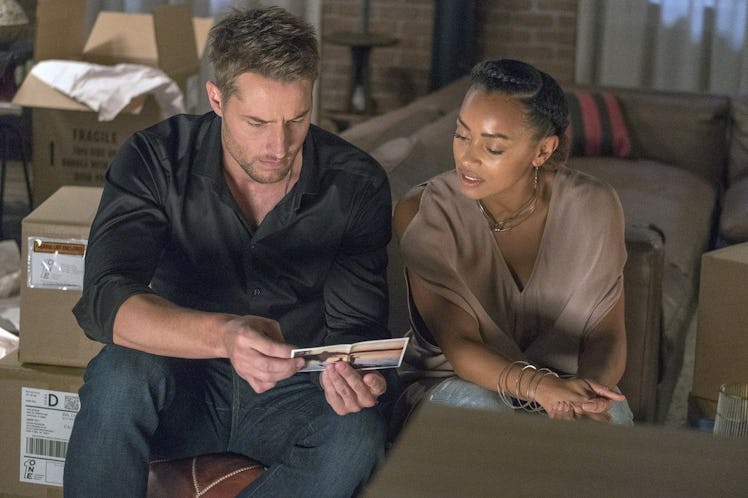 Melanie Liburd as Zoe Baker and Justin Hartley as Kevin Pearson in 'This Is Us'