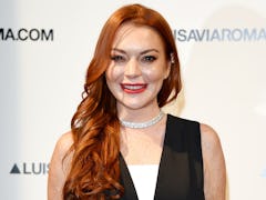 Lindsay Lohan, who's starring in a Netflix holiday rom-com