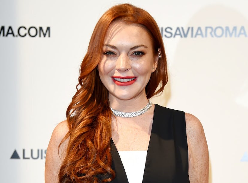 Lindsay Lohan, who's starring in a Netflix holiday rom-com