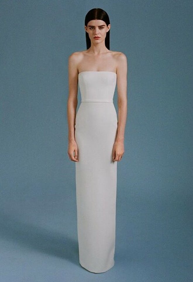 Alex Perry Paige Strapless Column Bridal Gown