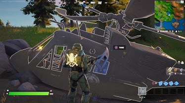 fortnite downed helicopter location gameplay
