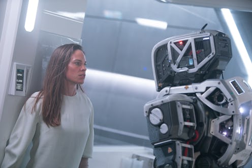 Hilary Swank in I Am Mother, one of the best sci-fi movies on Netflix.