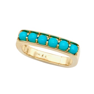Cirque Large Square Stacking Band with Sleeping Beauty Turquoise