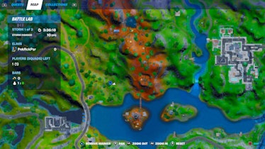 fortnite downed helicopter location map