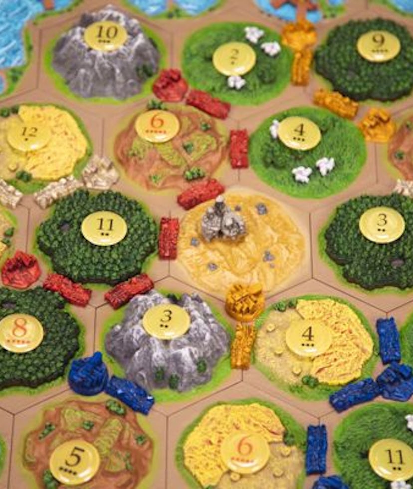 Special edition Catan board game with hand-painted pieces. Gaming. Games. Tabletop games. Settlers o...