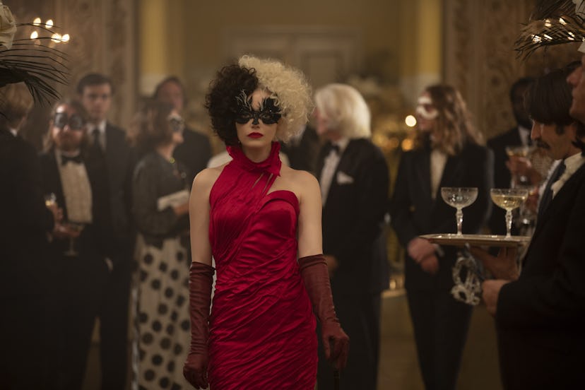 'Cruella' costume designer Jenny Beavan shares the meaning behind the fashion in the film, from Este...