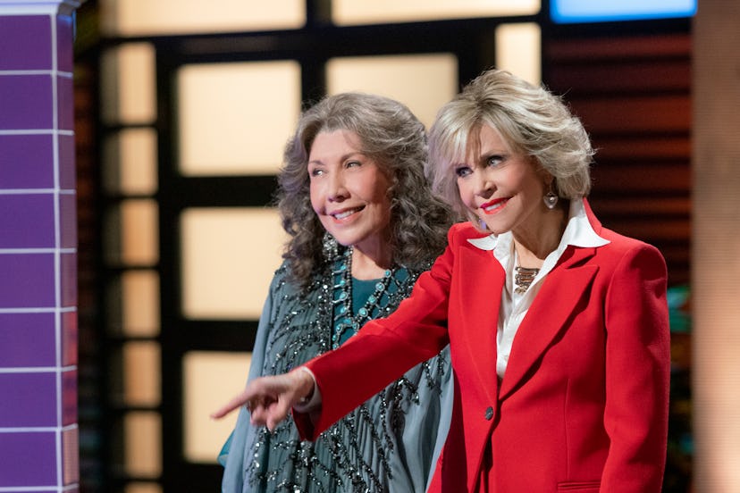 Lily Tomlin and Jane Fonda in Grace and Frankie, one of many shows on Netflix to boost your confiden...