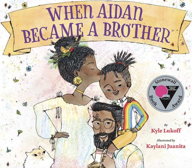 'When Aidan Became A Brother' by Kyle Lukoff is a great book for lgbtq+ young allies