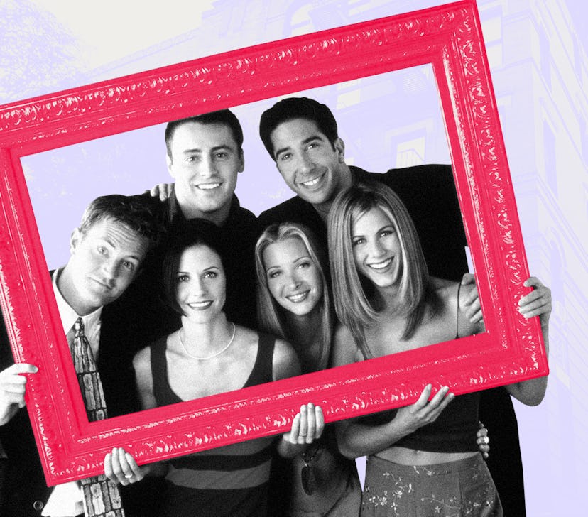 The cast of 'Friends' in a frame to mark the places every fan needs to see when they visit NYC.