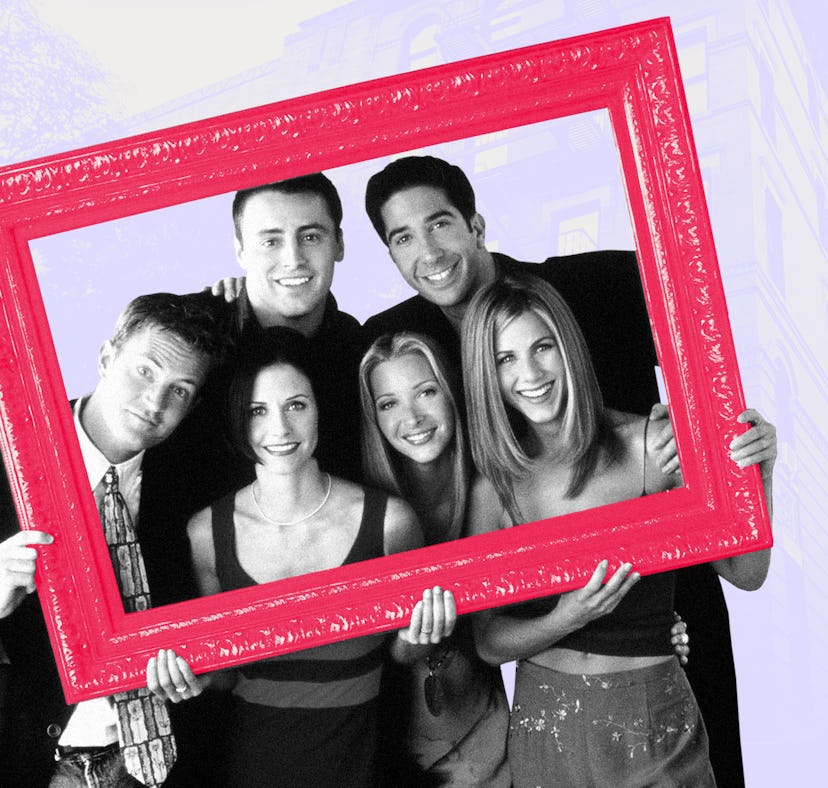 The cast of 'Friends' in a frame to mark the places every fan needs to see when they visit NYC.