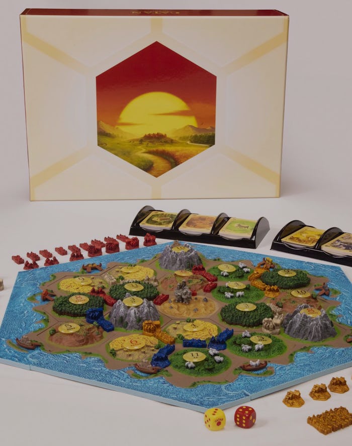 Special edition Catan board game with hand-painted pieces. Gaming. Games. Tabletop games. Settlers o...