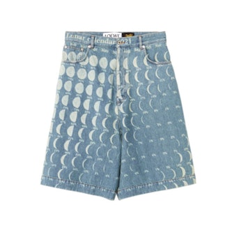 Loewe Blue Paula’s Ibiza Denim Moon Calendar Shorts