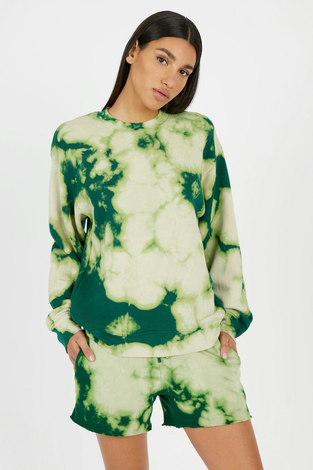 Brooklyn Oversized Crew in Shamrock Blast