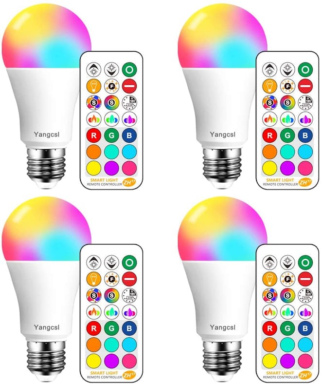 Yangcsl LED Color Changing Light Bulbs 