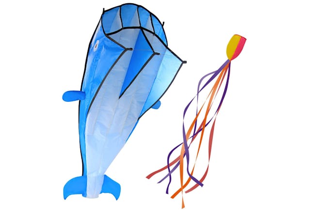 Image 3D Large Blue Dolphin Kite