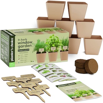Planters' Choice 9-Herb Window Garden Kit