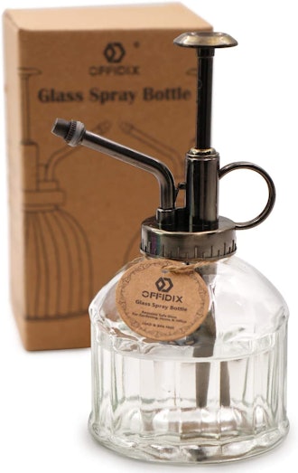 OFFIDIX Transparent Glass Watering Spray Bottle