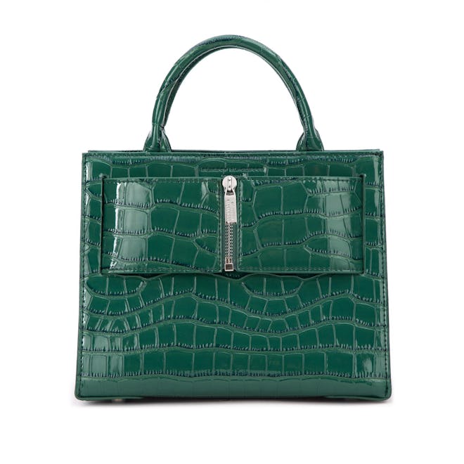 Medium Kuei Green Croc Bag