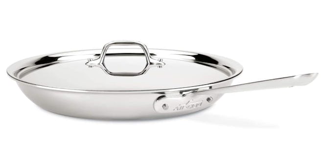 All-Clad D3 Stainless Cookware 12-Inch Fry Pan With Lid