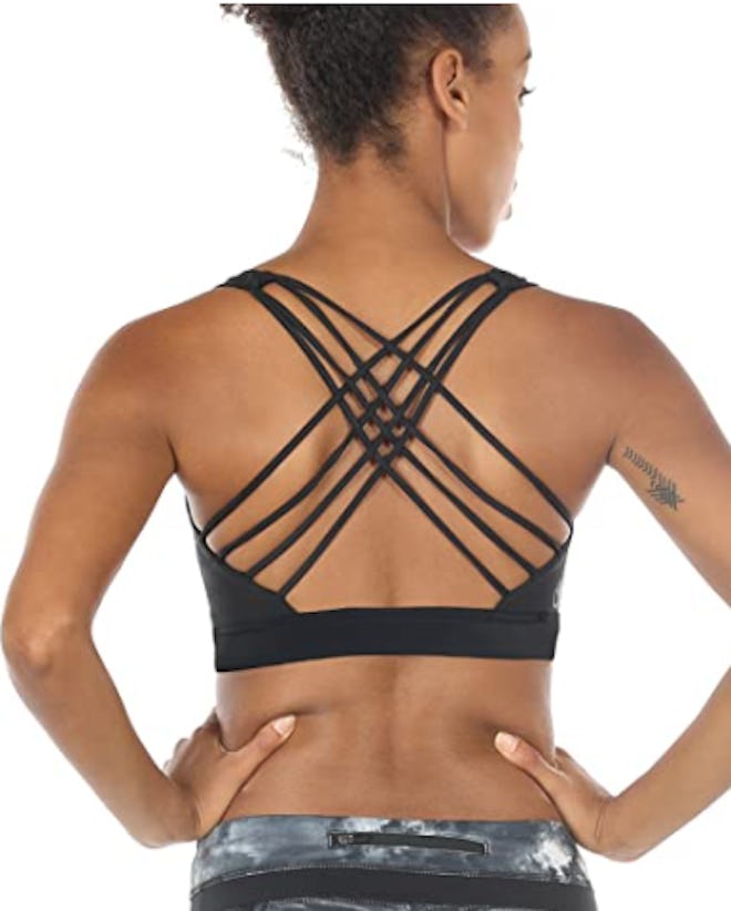 icyzone Strappy Workout Bra
