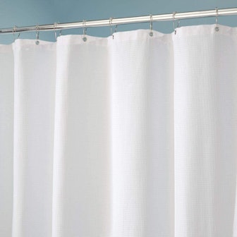mDesign Machine Washable Shower Curtain