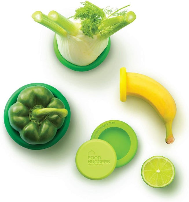 Food Huggers Reusable Silicone Food Savers (5-Pack)