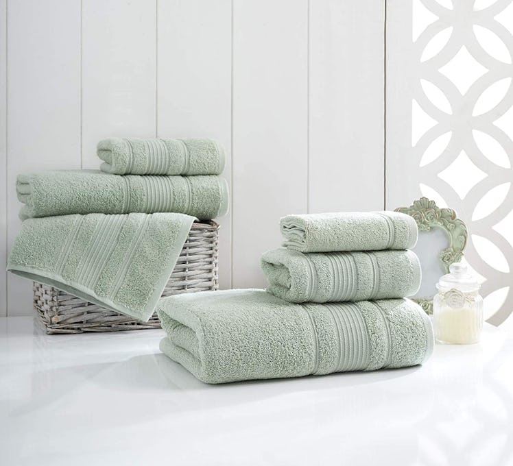 Qute Home Turkish Cotton Towels, 4-Piece Set 