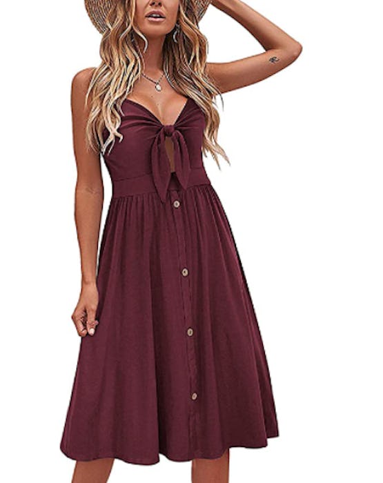 VOTEPRETTY Front Tie Sundress