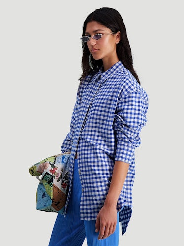 Daisy Check Shirt Blue Check