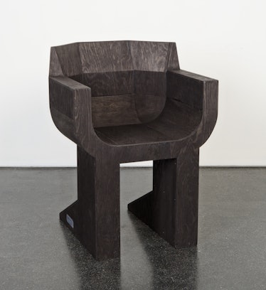 A chair designed by Michèle Lamy and Rick Owens
