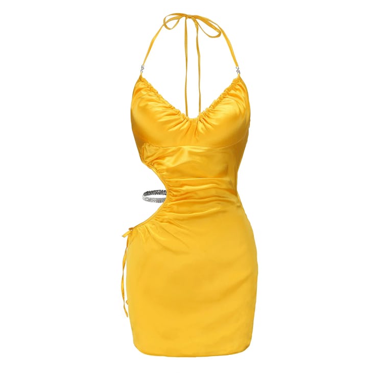 Yellow June Halter Dress