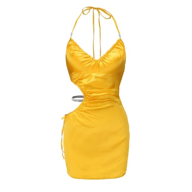 Yellow June Halter Dress