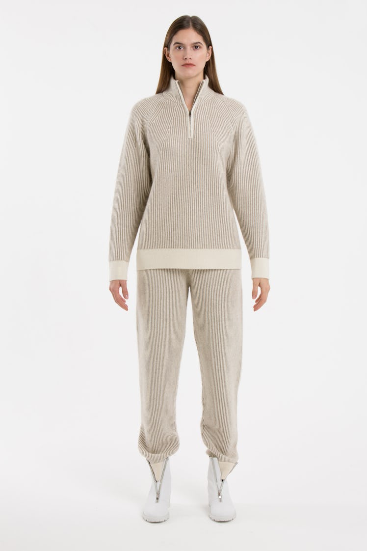 Plated Jumper With Partial Zip