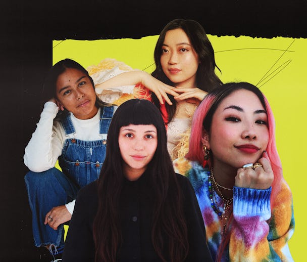 Four AAPI Designers posing next to each other