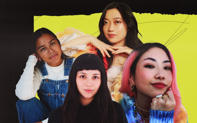 Four AAPI Designers posing next to each other