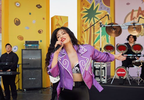 CHRISTIAN SERRATOS as SELENA QUINTANILLA in 'Selena the Series,' via Netflix press site.