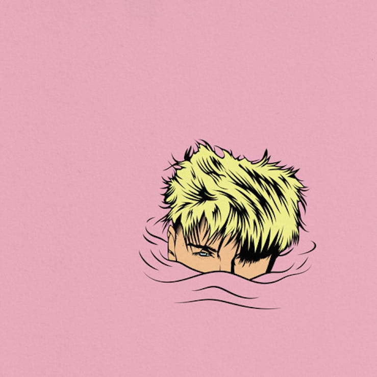 The art for Machine Gun Kelly's song "love race" featuring Kellin Quin.