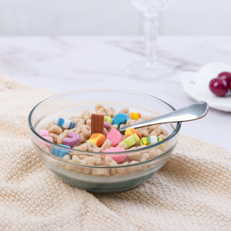 Cereal Bowl Candle with Metal Spoon