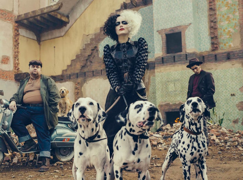 Emma Stone stars as the titular dalmatian-hating Disney villain in 'Cruella.'