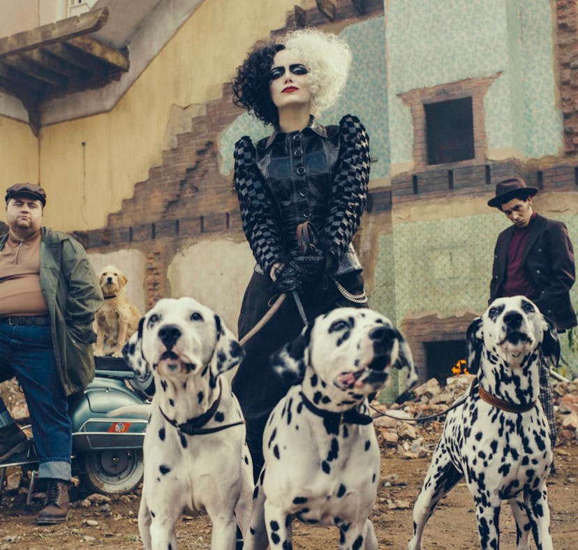 Emma Stone stars as the titular dalmatian-hating Disney villain in 'Cruella.'