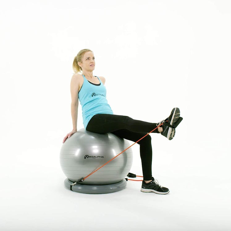 SoAlpha Home Gym Bundle Exercise Ball 