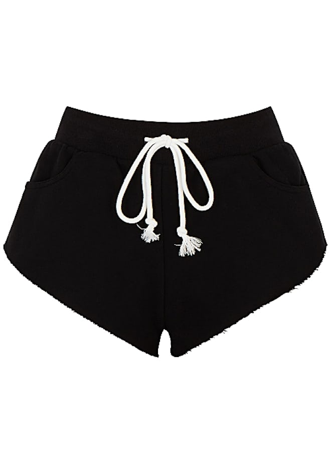 For Summer 2021, swap your go-to sweatpants for these comfortable black jersey lounge shorts from Na...