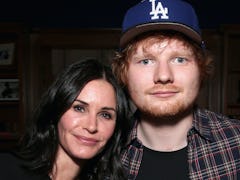 Courteney Cox and Ed Sheeran recreated a scene from Friends