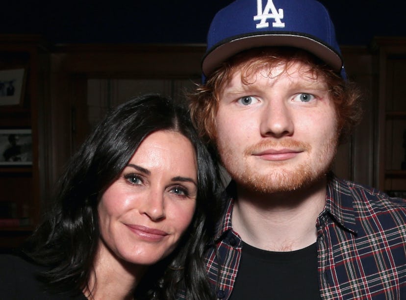 Courteney Cox and Ed Sheeran recreated a scene from Friends
