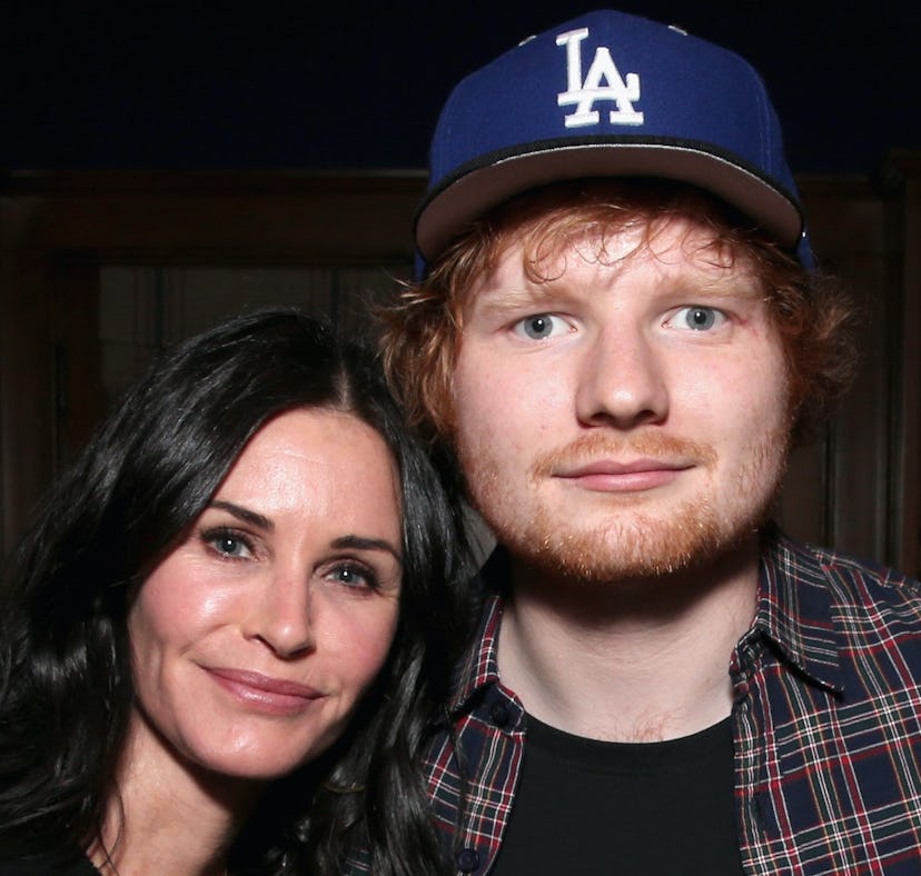 Courteney Cox and Ed Sheeran recreated a scene from Friends