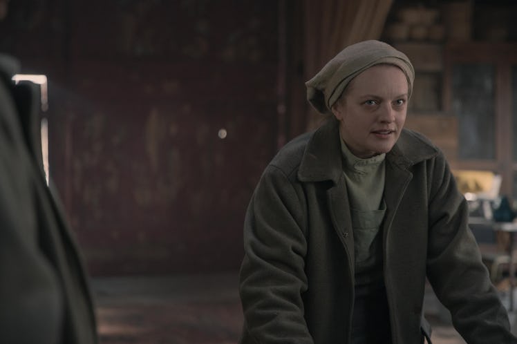June Osborne in one of the scenes from "The Handmaid's Tale"