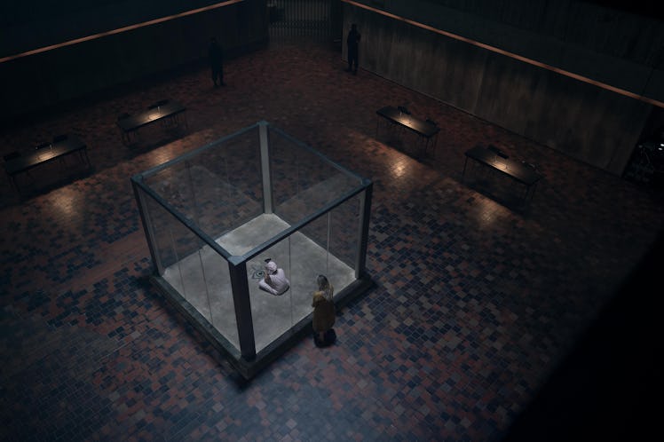 June sees Hannah in the closed glass cage for what could be the very last time